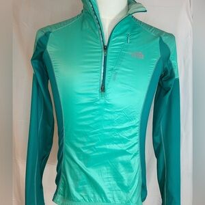 The North Face Flashdry Womens S Long Sleeve Running Shirt Zip Pocket Reflective